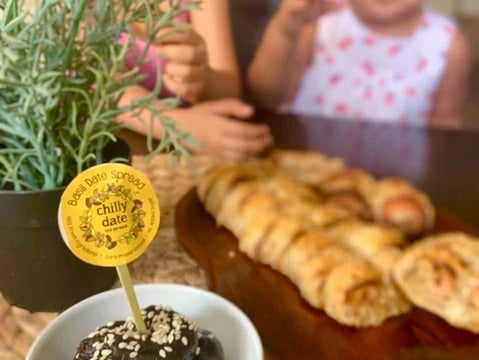 Chilly Date Spread Salmon Palmiers