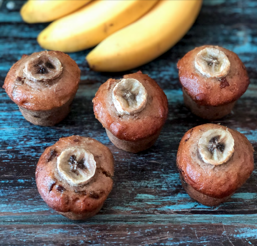 GF VEGAN Banana Muffins